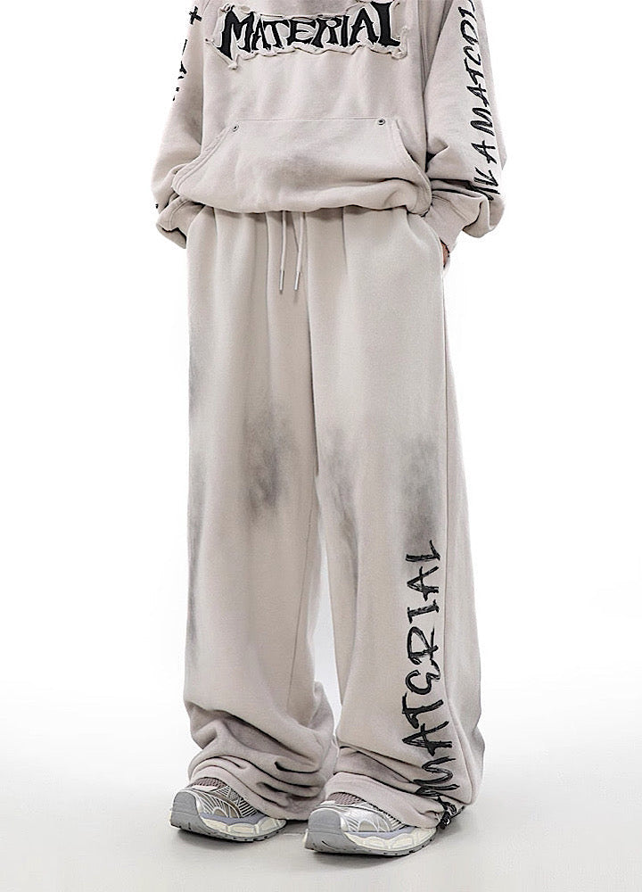 Hip Hop Graffiti Design Drawstring Pants Unisex